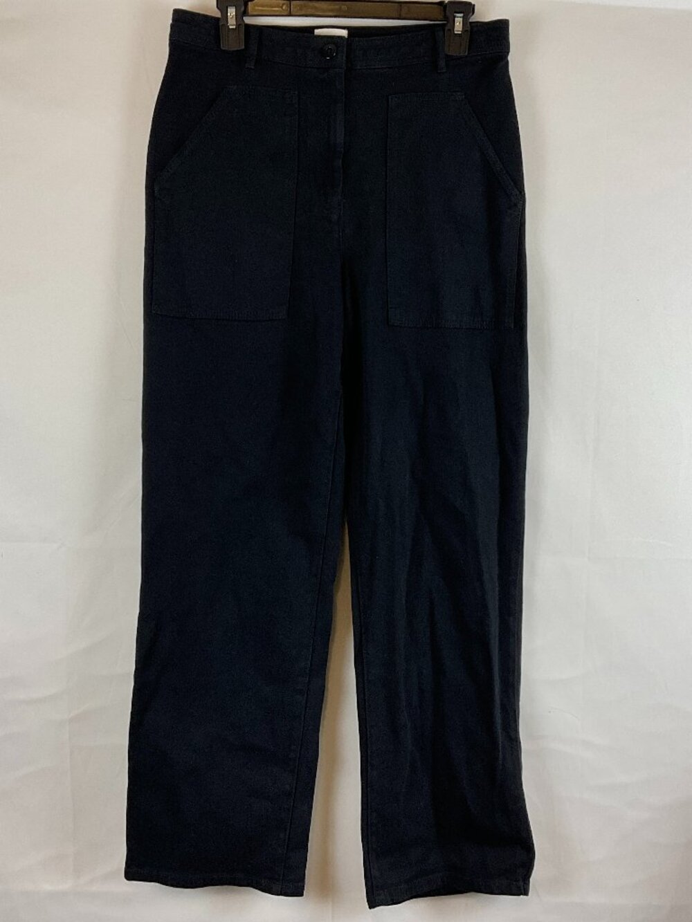 Wilfred Free Modern Utility High Rise Straight Leg Pants 8 Black Aritzia